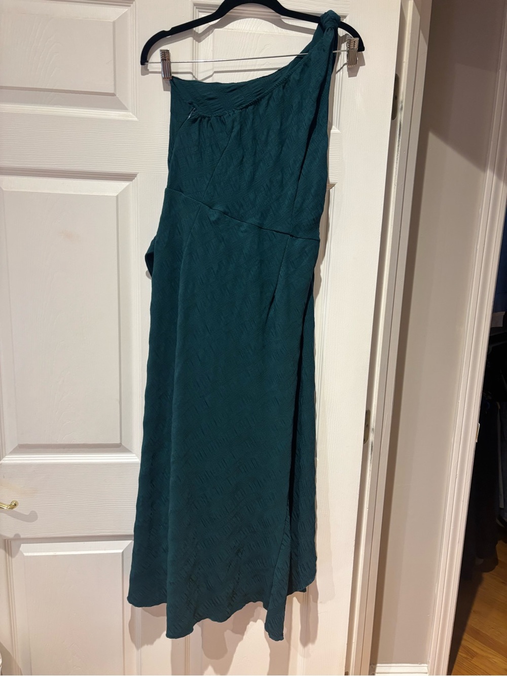 SHEIN One-Shoulder Teal Dress